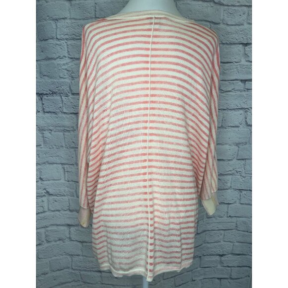 Sundance Johanna V Neck Pastel Striped Sweater Ladies Size XL - Picture 3 of 9